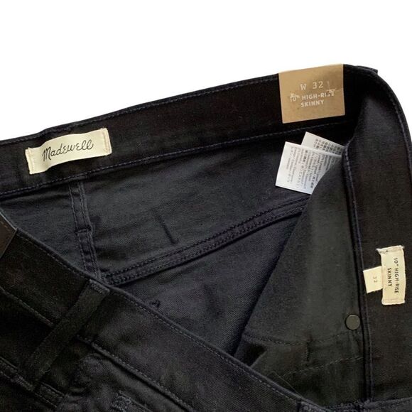 MADEWELL 10-Inch High Waist Black Skinny Jeans! - Picture 7 of 9